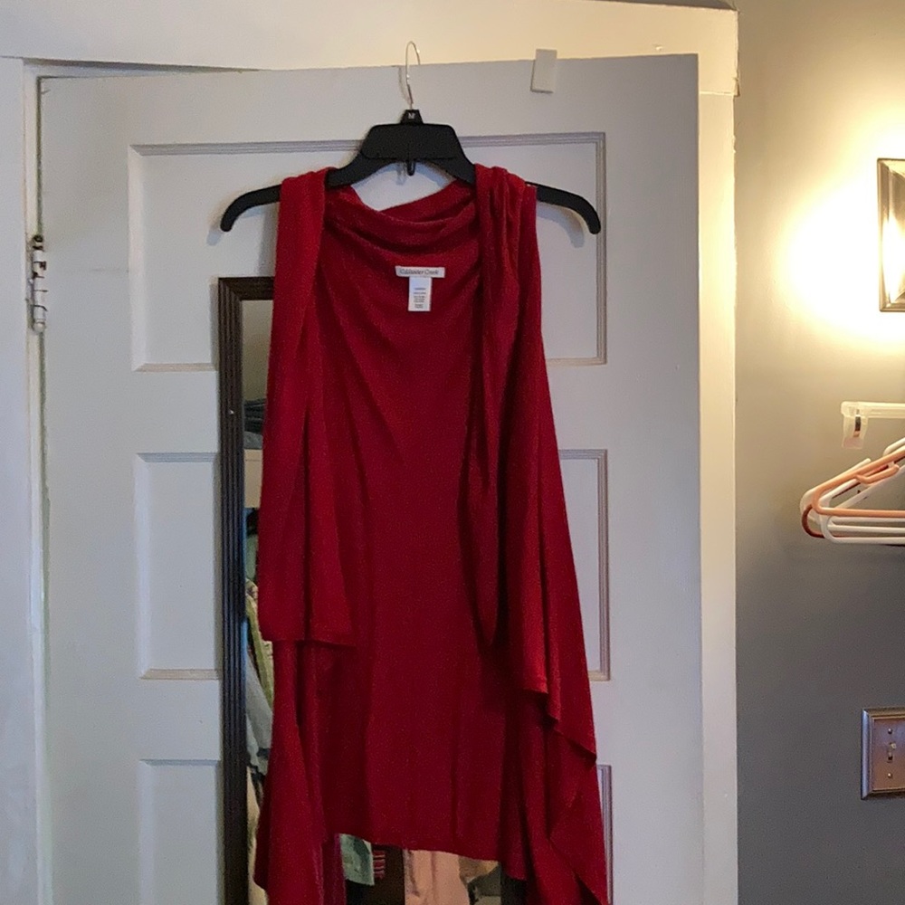 Coldwater Creek Red Vest